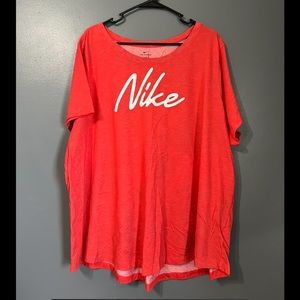 Nike T-Shirt Pink Womens Plus